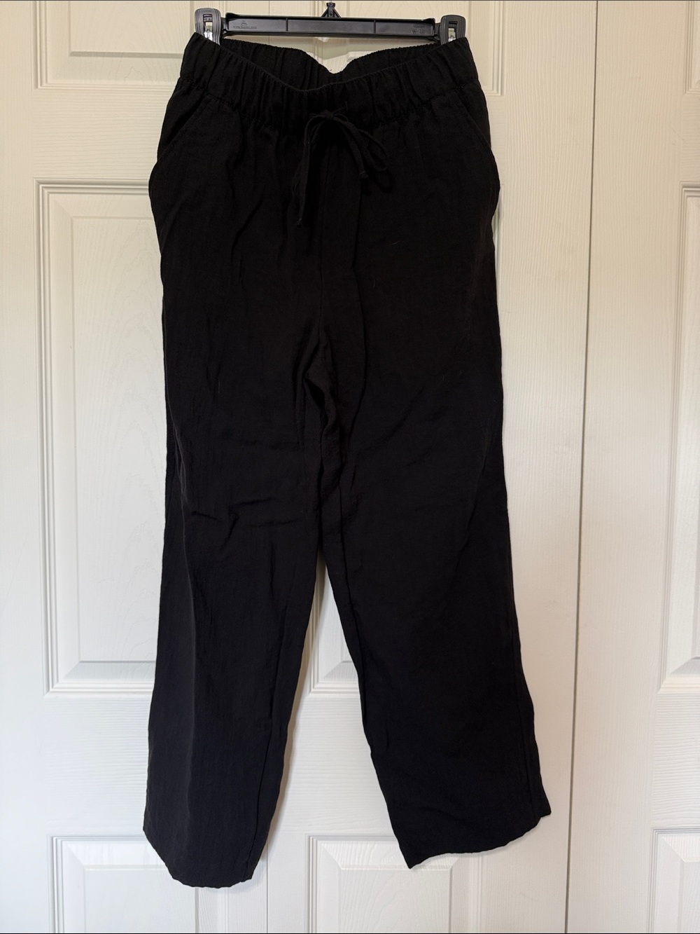 H&M Black Drawstring Jogger Pants